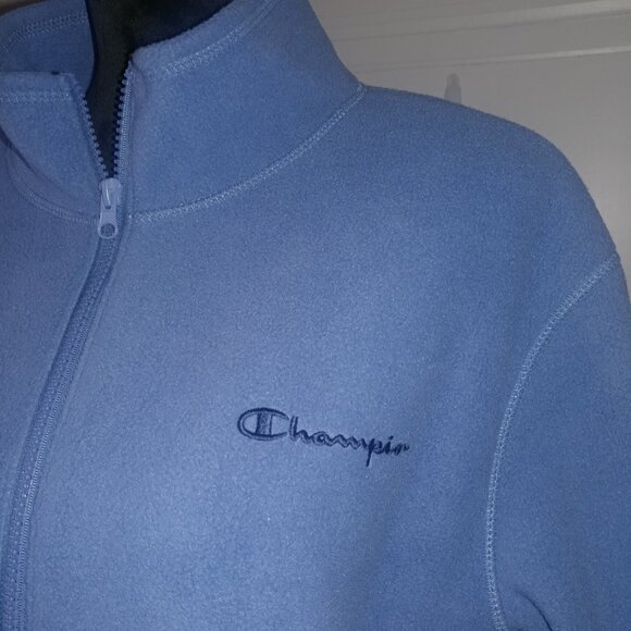 Champion: Women's Polar Fleece Zip-Up Jacket - Seven Seas Blue - Size Large NWT - Picture 2 of 9